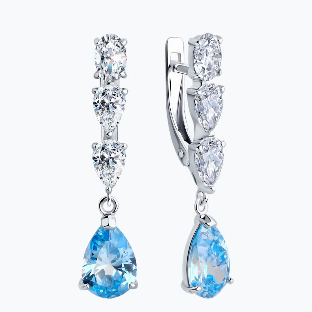 Серьги SOKOLOV из серебра с фианитами 94026774