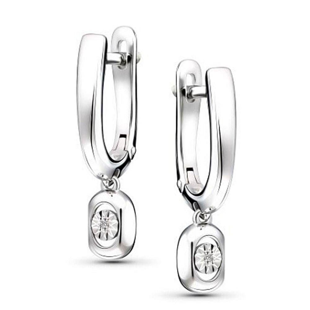 Серьги Алькор из серебра с бриллиантами 02-5742/000Б-00