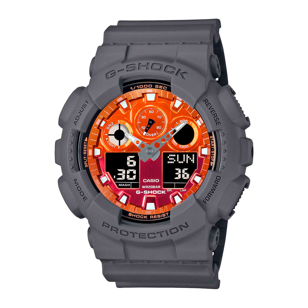 Японские часы мужские Casio G-SHOCK GA-100FL-8A