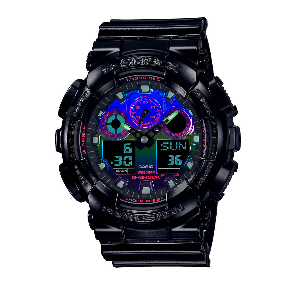 Японские часы мужские Casio G-SHOCK GA-100RGB-1A