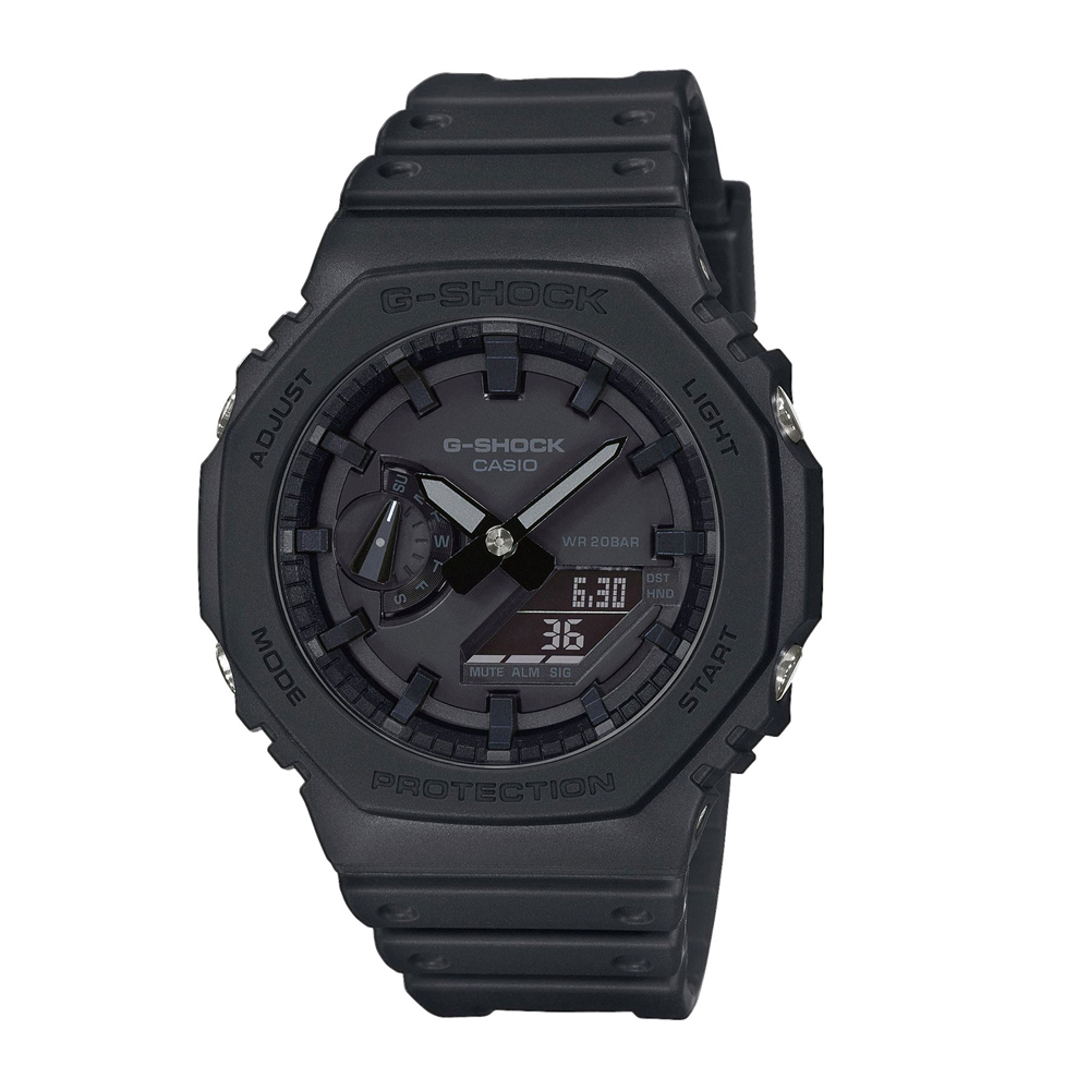 Японские наручные часы мужские Casio G-SHOCK GA-2100-1A1ER с хронографом