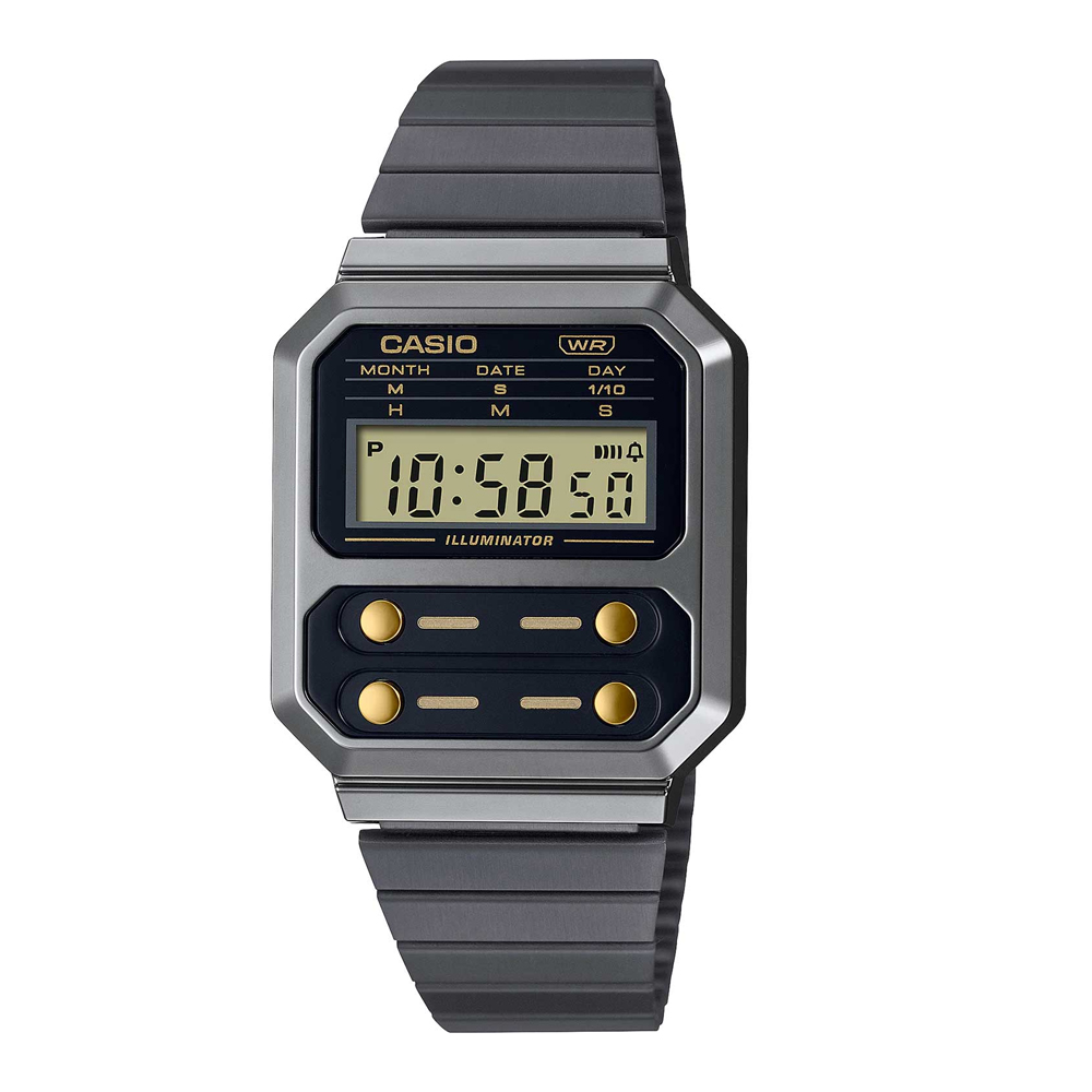 Японские часы CASIO Vintage A100WEGG-1A2 с хронографом