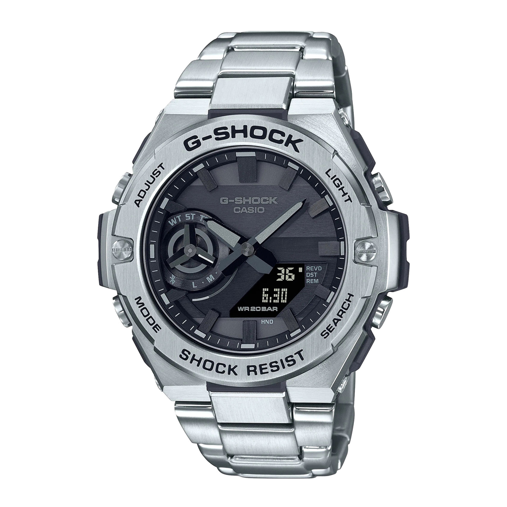 Японские часы мужские CASIO G-SHOCK GST-B500D-1A1 с хронографом