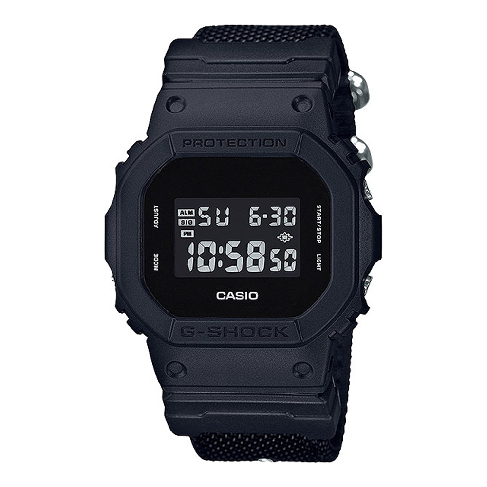 Японские часы мужские CASIO G-SHOCK DW-5600BBN-1E с хронографом