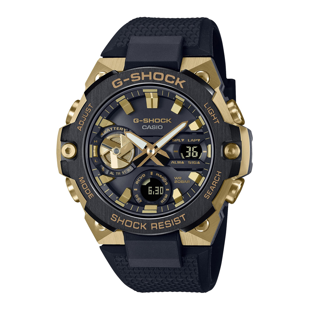 Японские часы мужские CASIO G-SHOCK GST-B400GB-1A9 с хронографом