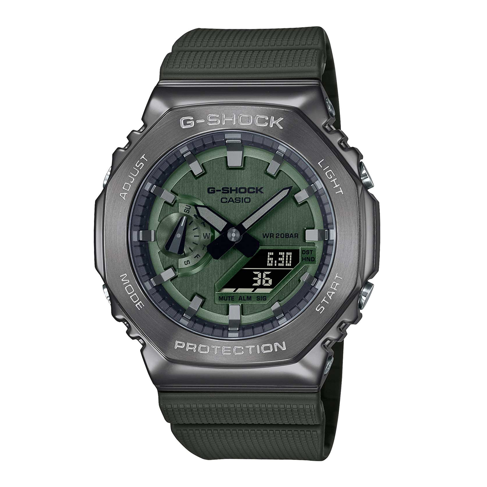 Японские часы мужские CASIO G-SHOCK GM-2100B-3AER с хронографом