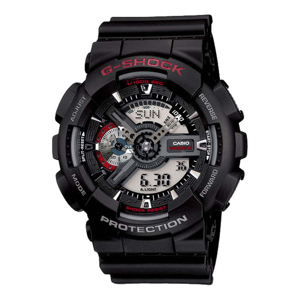 Японские часы мужские CASIO G-SHOCK GA-110-1A с хронографом