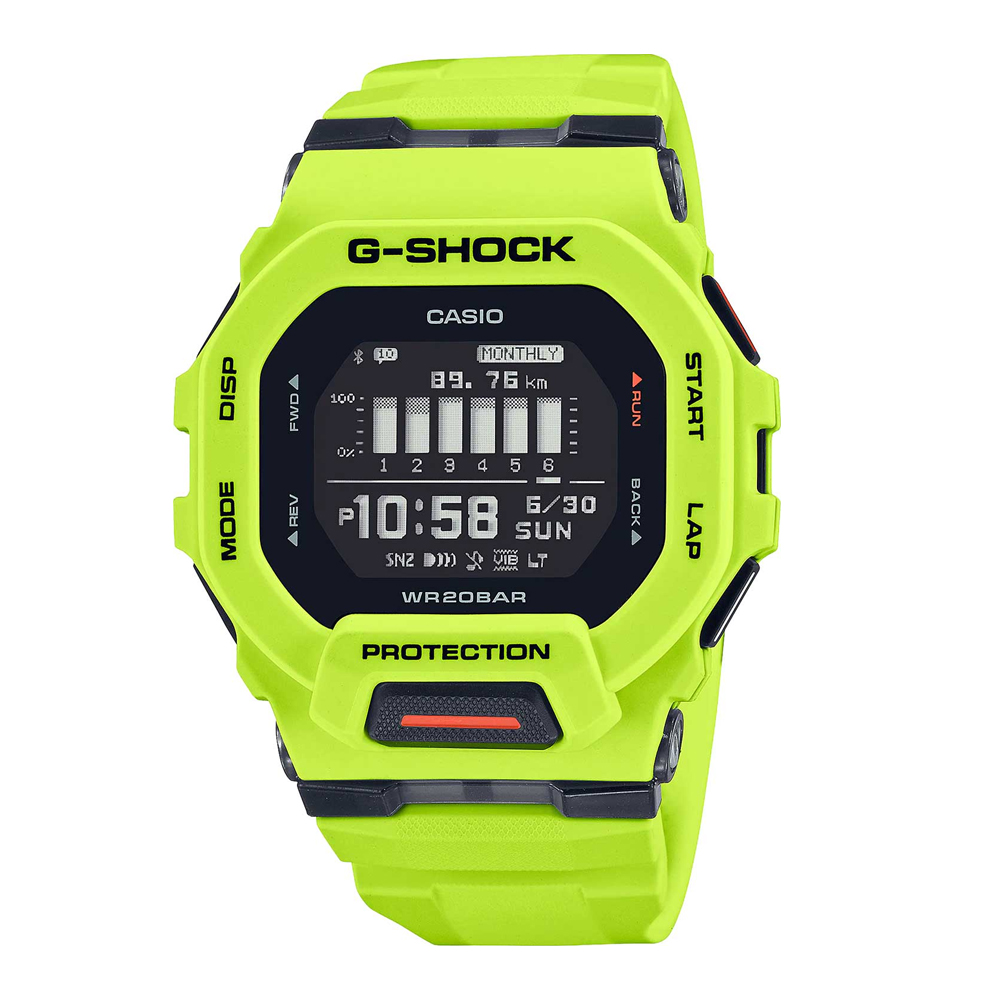 Японские часы мужские CASIO G-SHOCK GBD-200-9ER с хронографом