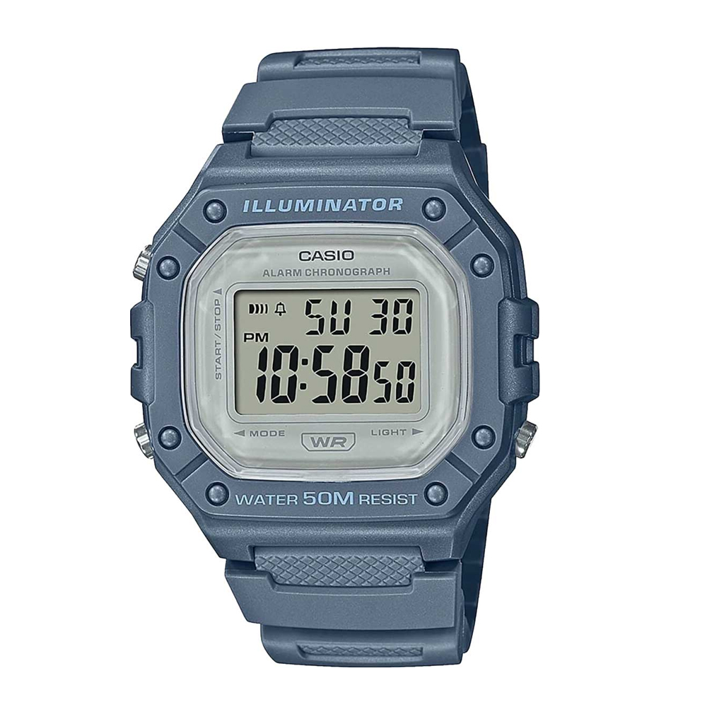 Японские наручные часы  Casio Collection W-218HC-2AVEF с хронографом