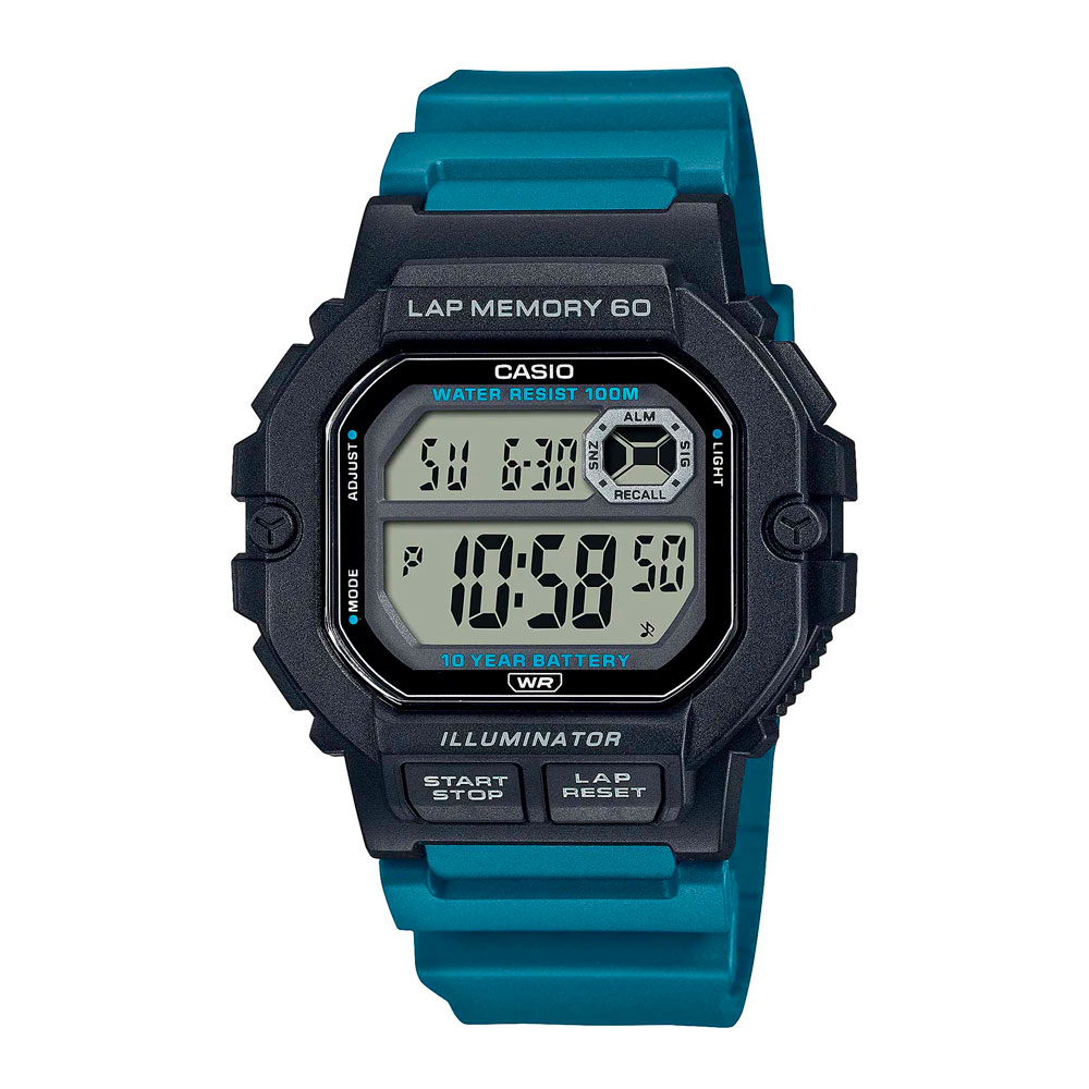 Японские часы мужские CASIO Collection WS-1400H-3A с хронографом