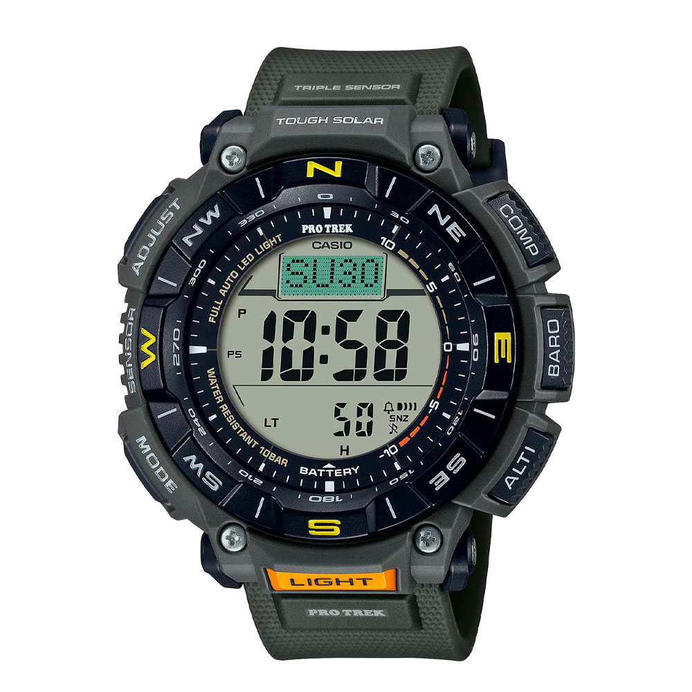 Японские наручные часы мужские Casio Pro Trek PRG-340-3E с хронографом