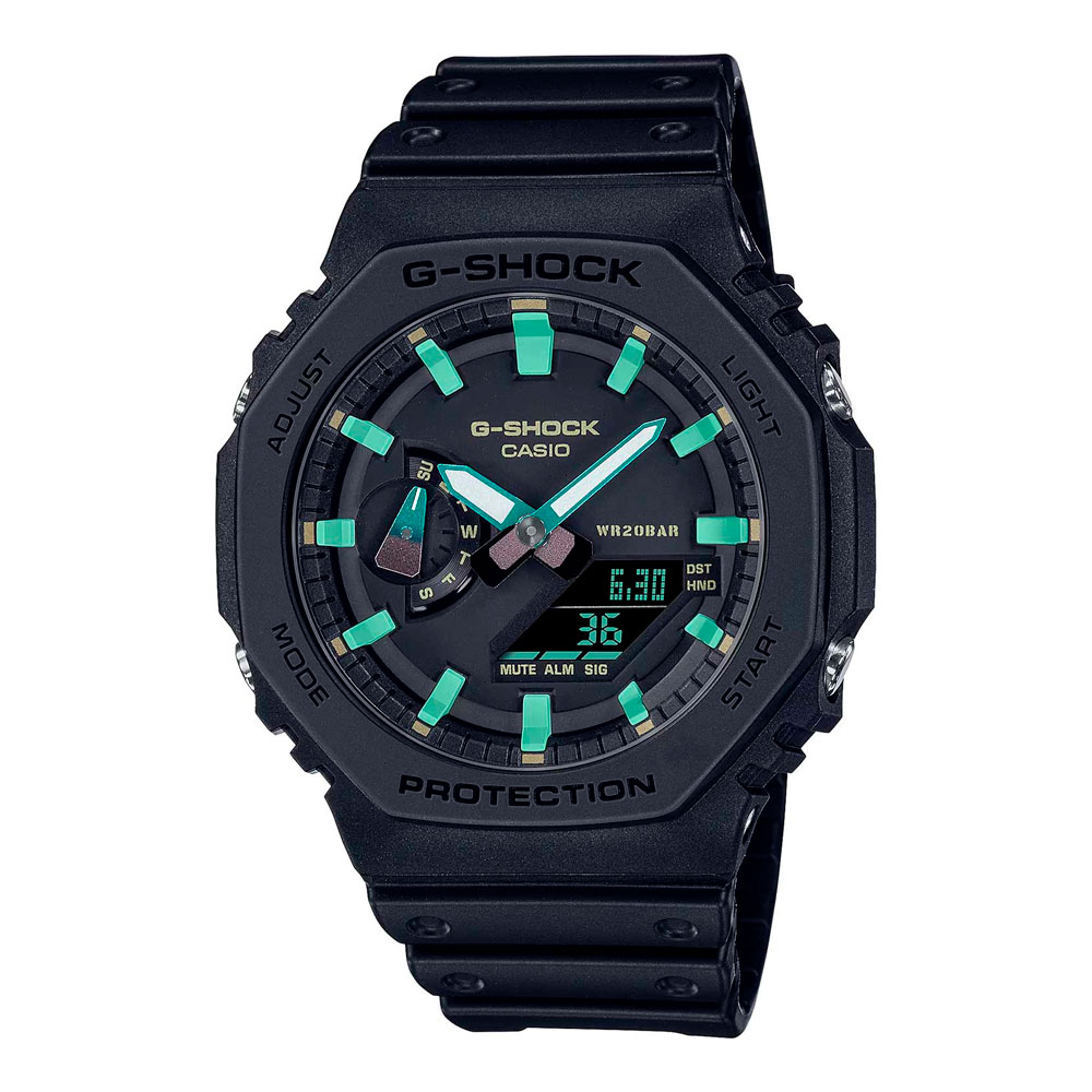 Японские наручные часы мужские Casio G-SHOCK GA-2100RC-1A с хронографом