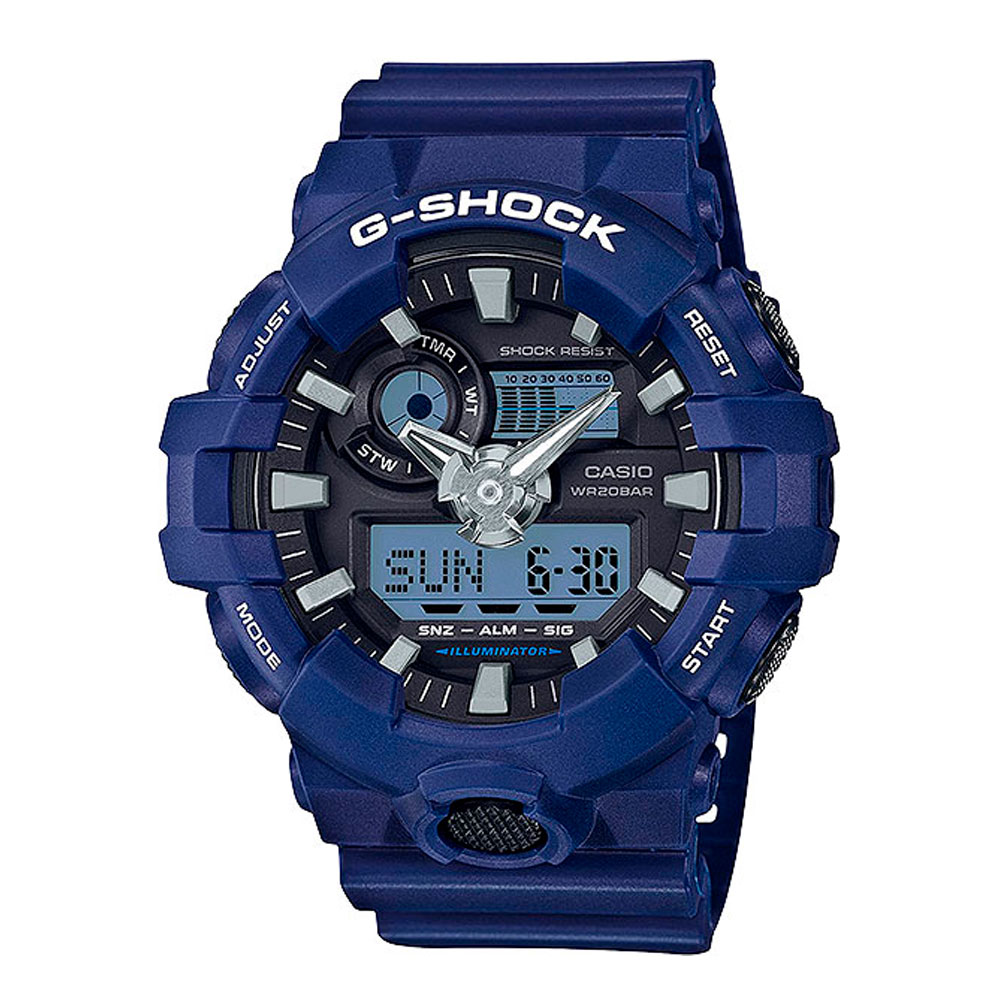 Японские наручные часы мужские Casio G-SHOCK  GA-700-2A с хронографом