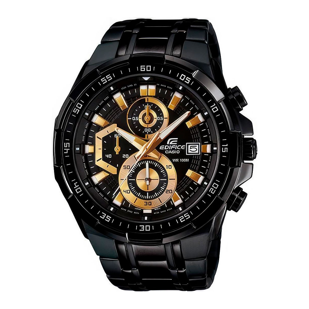 Японские часы мужские CASIO Edifice EFR-539BK-1A с хронографом