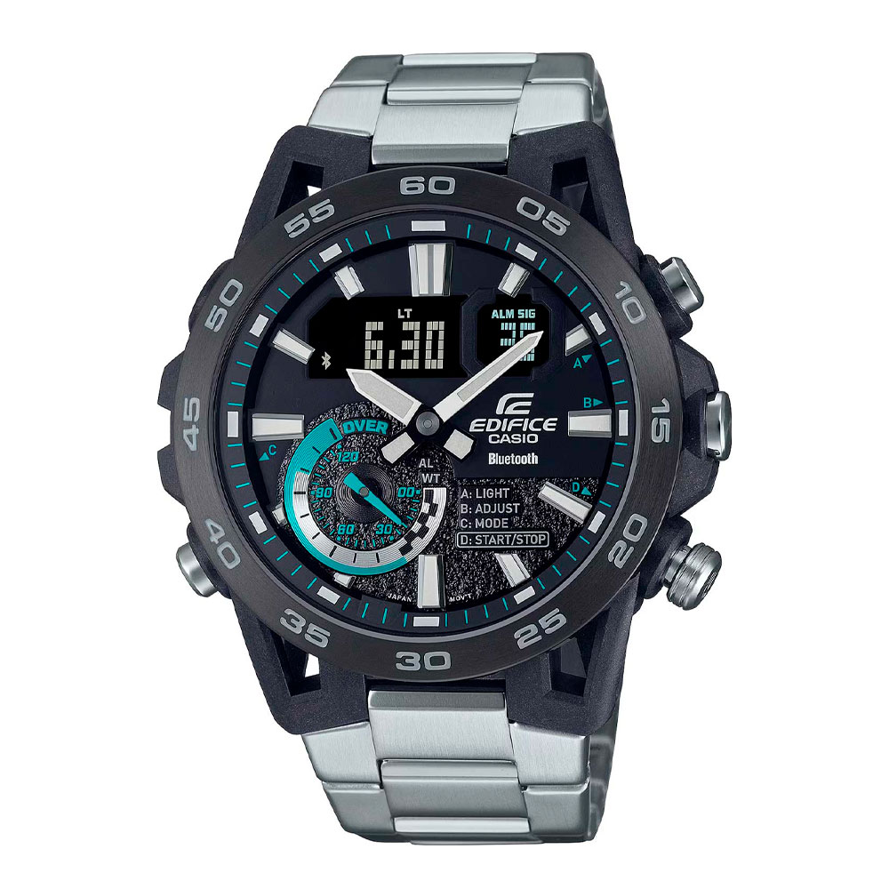 Японские часы мужские CASIO Edifice  ECB-40DB-1A с хронографом